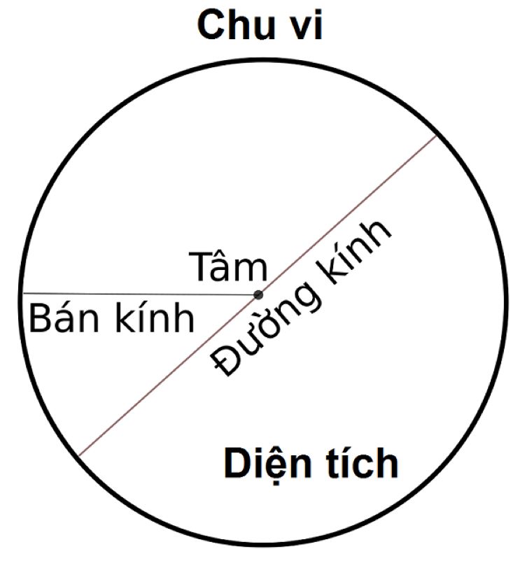 Chu vi hình tròn lớp 5
